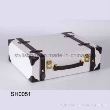 Suitcase Style Wine Box with Handle (SH0051)